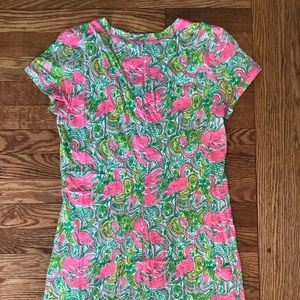 Lilly Pulitzer Dresses - Lilly Pulitzer Flamingo tshirt dress sz m Lilly Pulitzer Dresses - Lilly Pulitzer Flamingo tshirt dress sz m